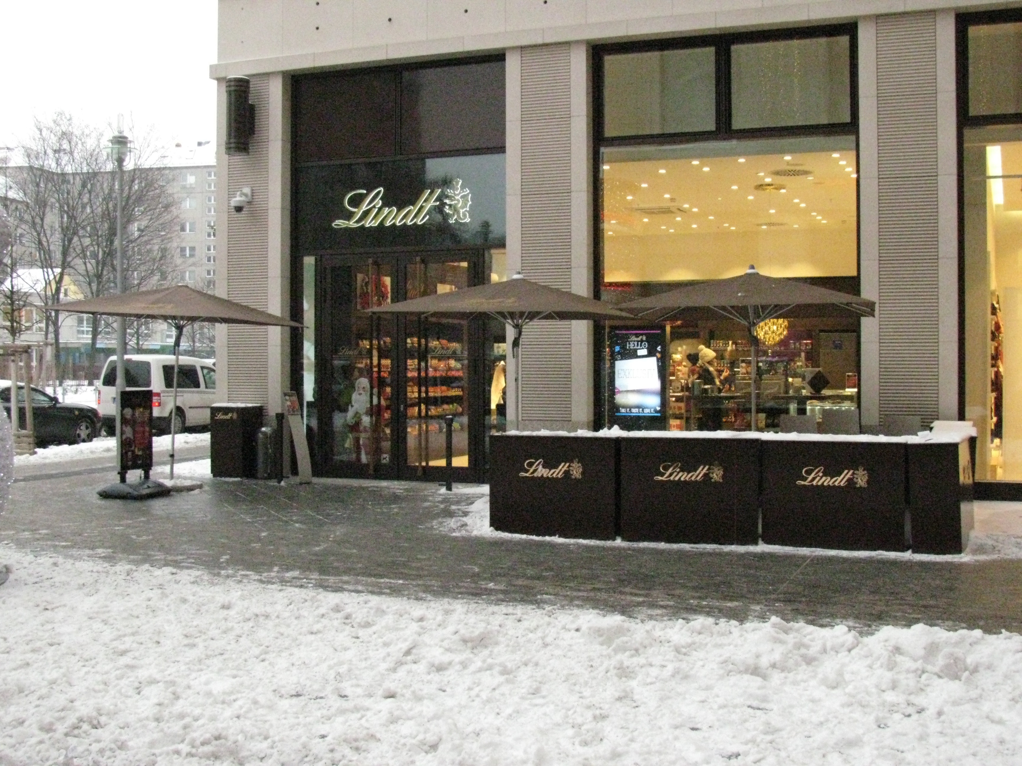 Der Lindt-Shop 2016.