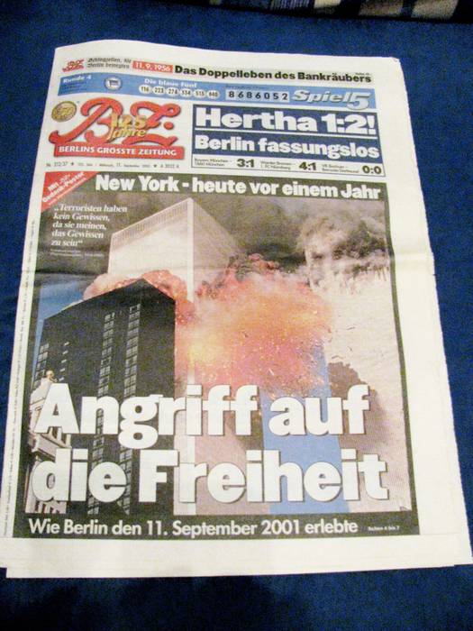 2002, Rückblick auf den 11. September 2001.