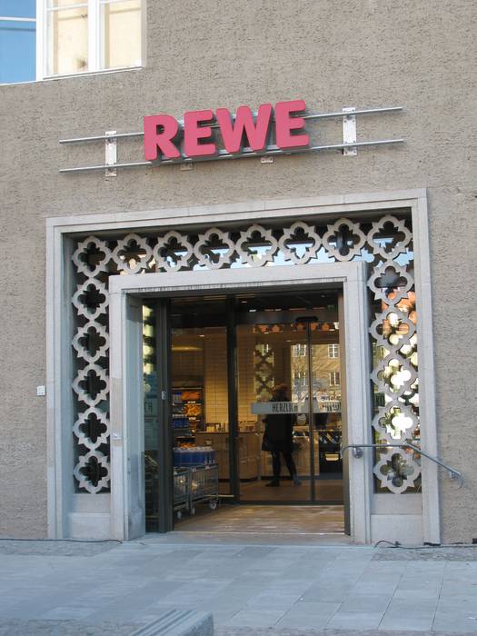 Der neue REWE 2018 in Frohnau in Berlin.