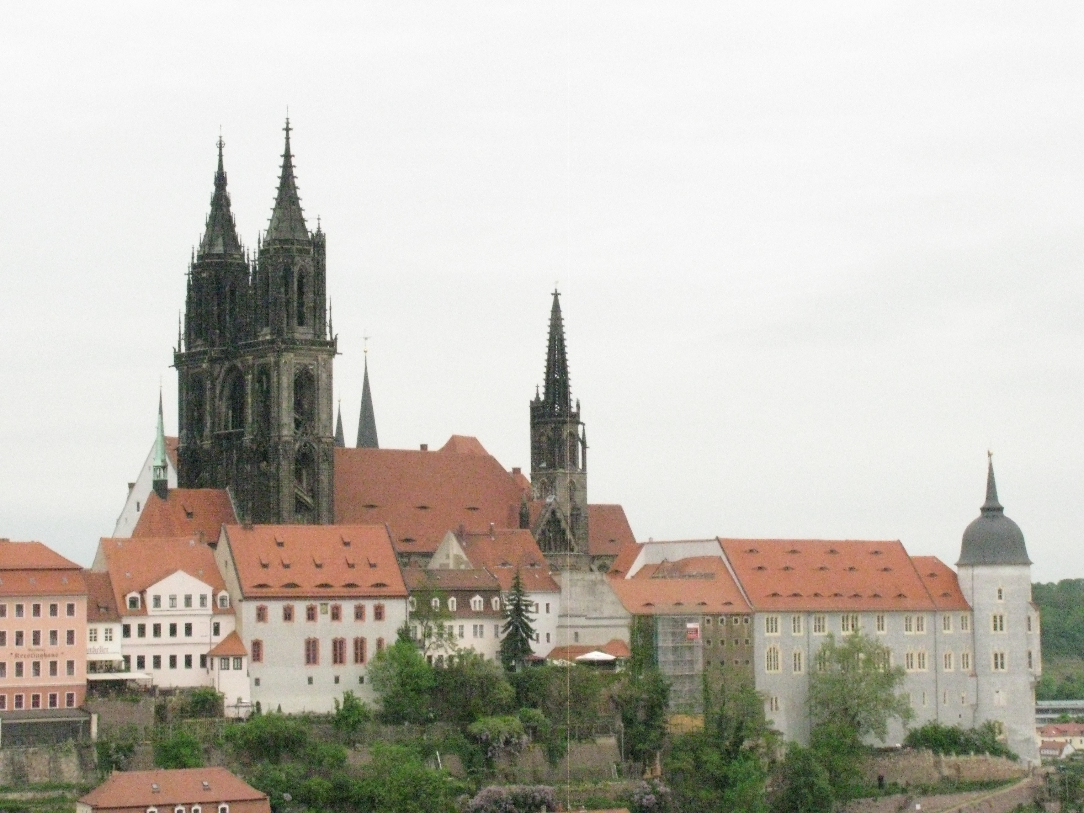Albrechtsburg von der Frauenkirche aus gesehen.
