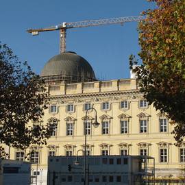 Stadtschloss Berlin in Bau.
