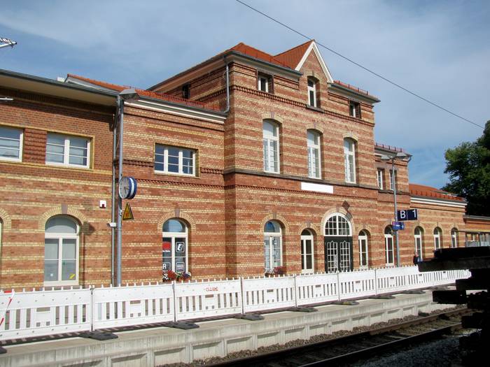 Bahnhof Waren an der Müritz. Sommer 2019.