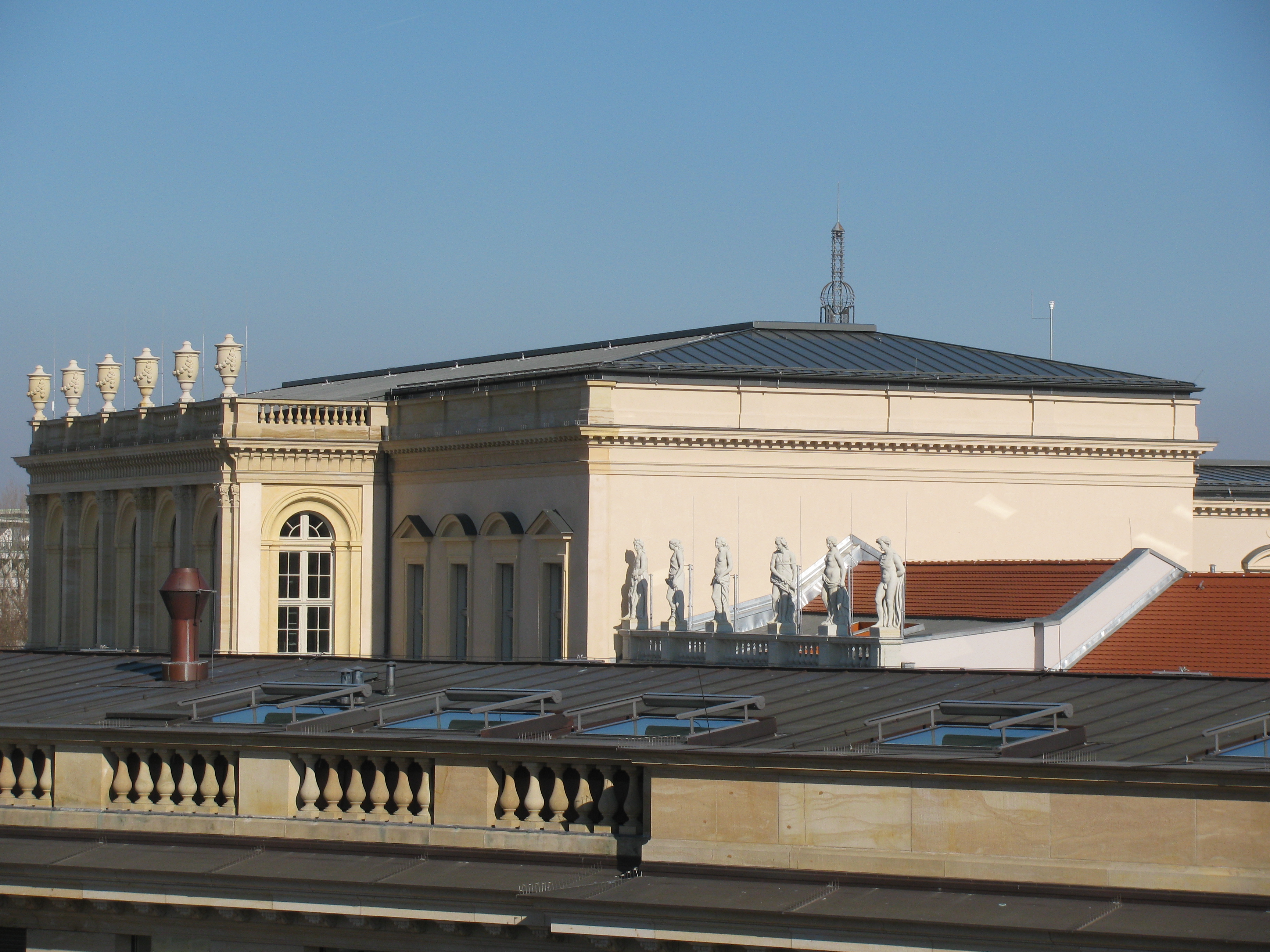 Blick vom Landtag aus oben.