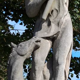 Skulptur Poseidon Puppenbrücke Lübeck