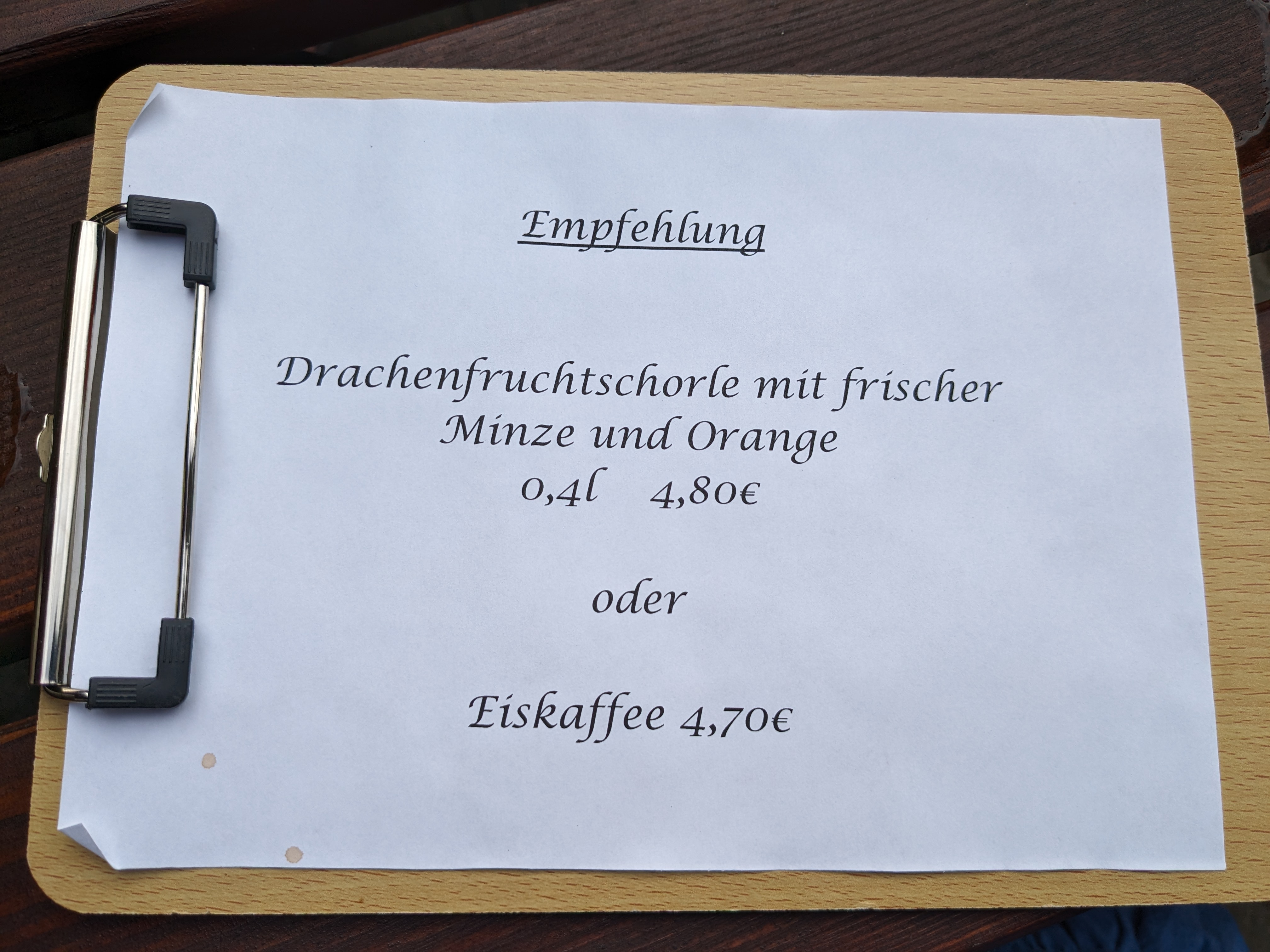 Empfehlung des Hauses