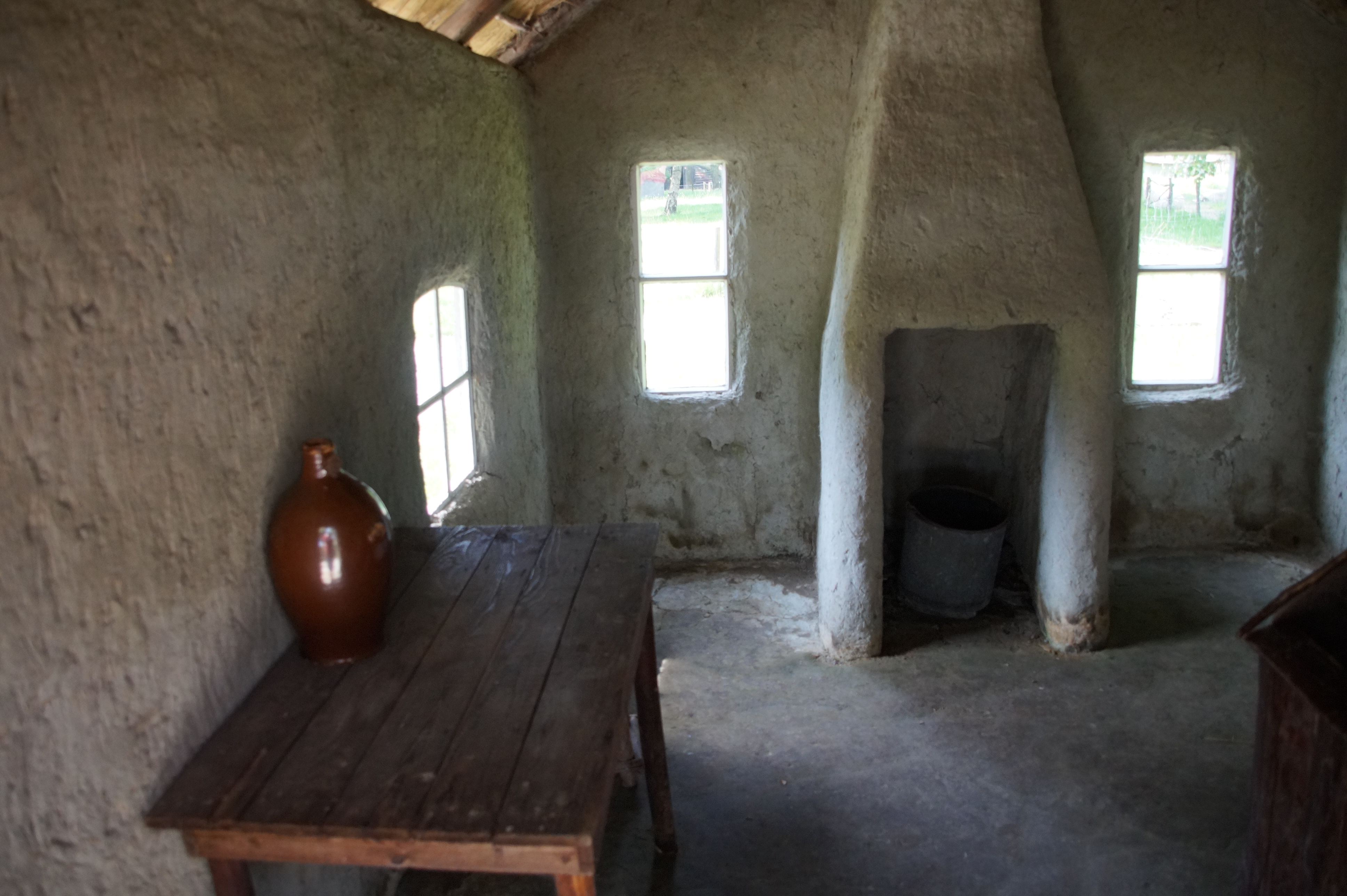 Inneres einer Hütte