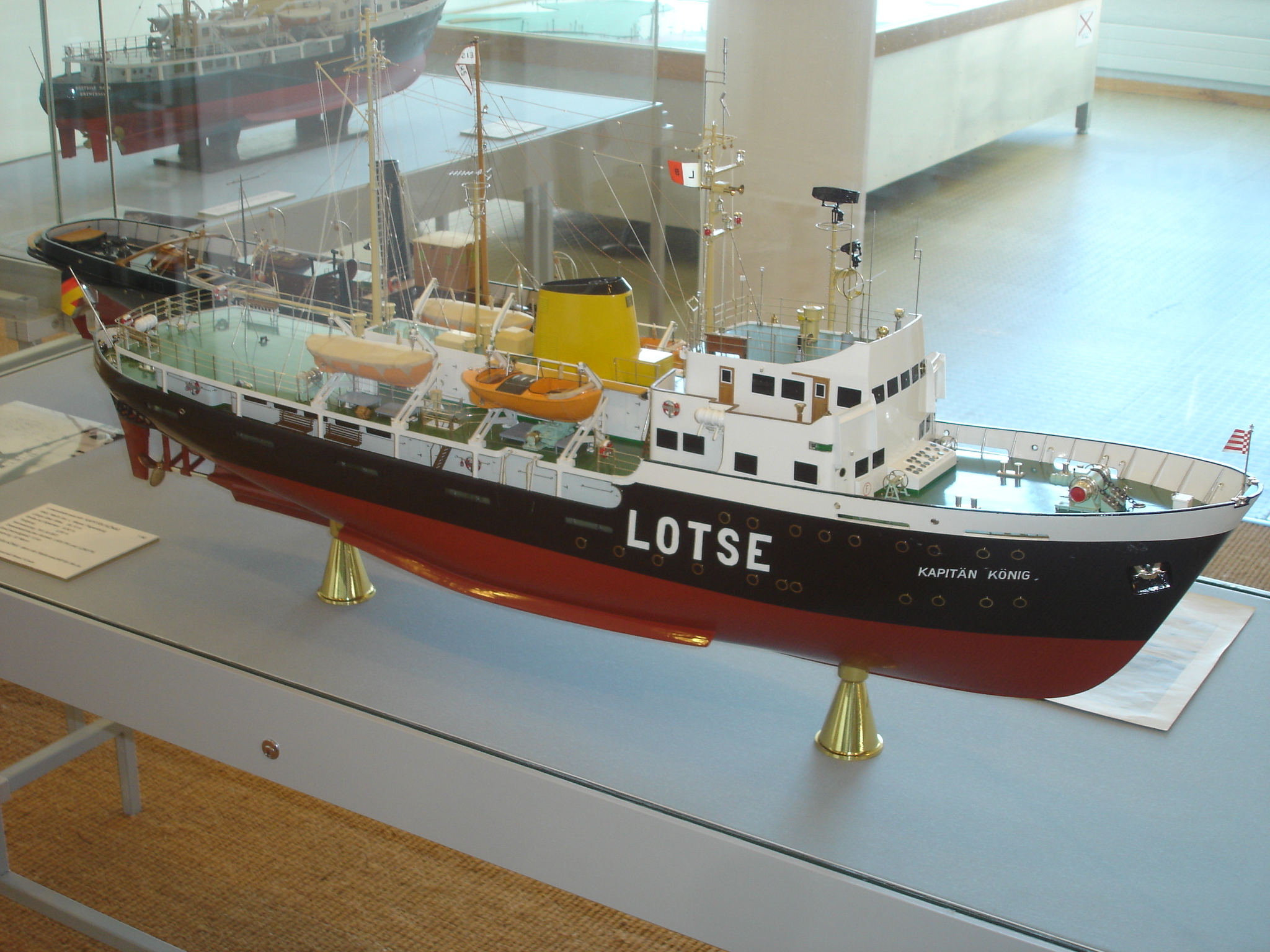 Modell der Kapitän König , einem ehemaligen Lotsenboots