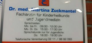 Bild zu Zuckmantel Martina Dr. Fachärztin für Kinderheilkunde und Jugendmedizin