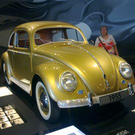 Der Einmillionste Käfer von 1955 in der Autostadt Wolfsburg.