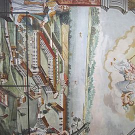 Gemälde der Klosteranlage von einem unbekannten Künstler