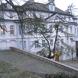 Schloss Pyrmont von hinten mit Innenhof