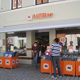 Müller in der Fußgängerzone in Weilheim