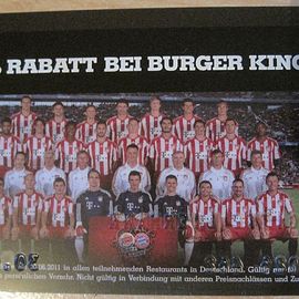 1. FC Bayern München - Burger King Fan Karte