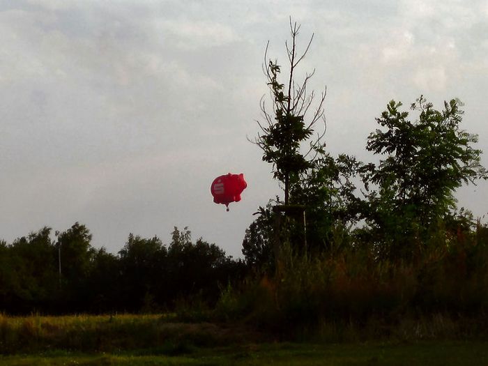 ist das mal nicht süß? ein Heißluft Ballon der Herner Sparkasse