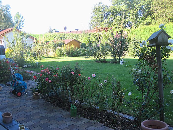 im Garten der Ferienwohnung