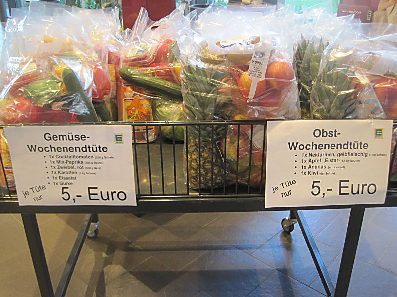 der Obst und Gemüse Kauf für&apos;s Wochenende