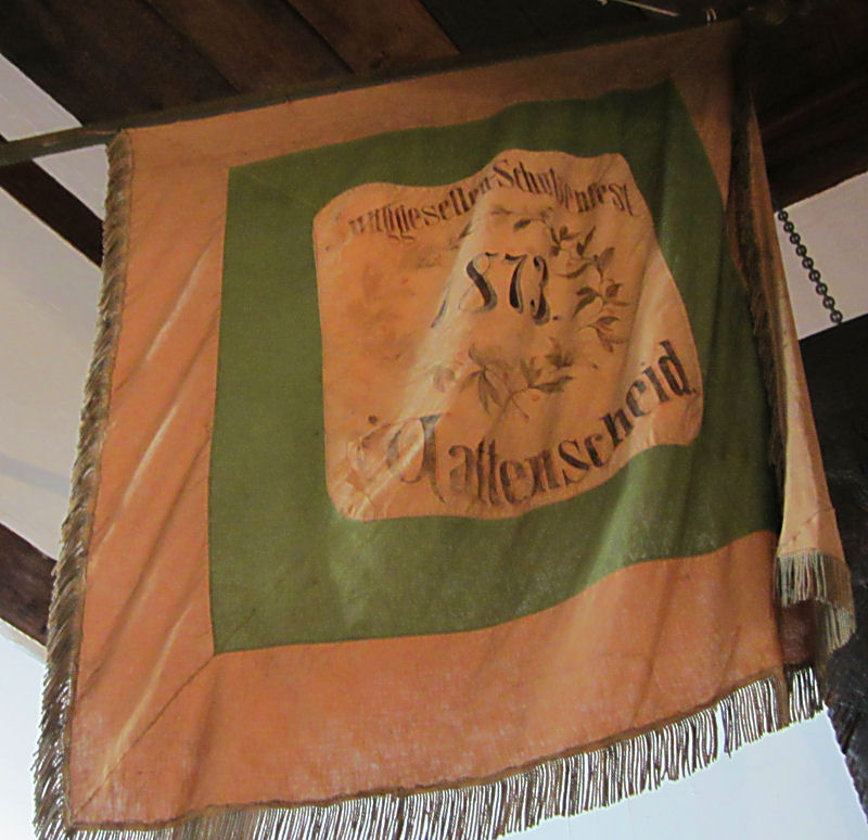 Heimatmuseum Helfs Hof - Fahne des Schützenvereins von 1873