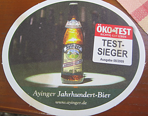 Ayinger Bier, Testsieger im Öko Test
