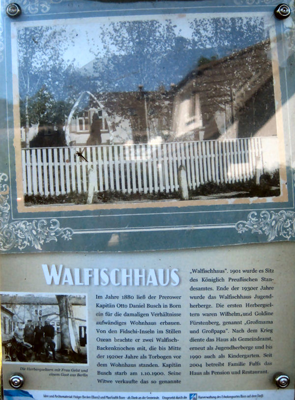 Das Walfischhaus einst vor langer Zeit