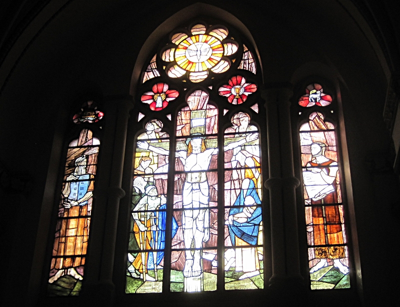 Christuskirche - Wanne, das Fenster über dem Altar