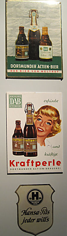 Brauerei-Museum Dortmund - alte Werbeschilder