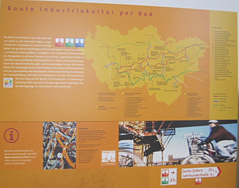 Route der Industriekultur per Fahrrad