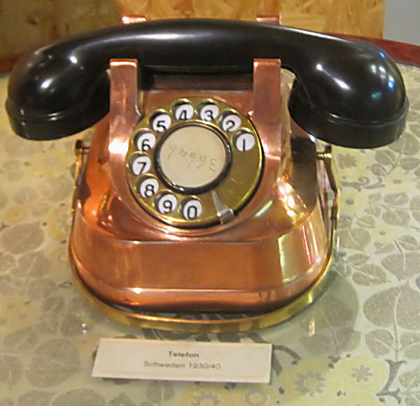 Kupfermuseum Fischen - Telefon aus Schweden -1930-40