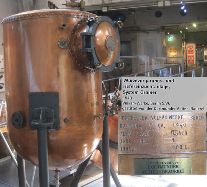 Brauerei-Museum Dortmund - Würzevorgärungs- und Hedereinzuchtanlage