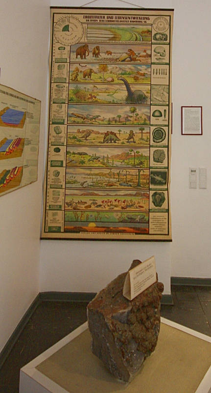 Heimatmuseum -Erze und Mineralien- Erdzeitalter