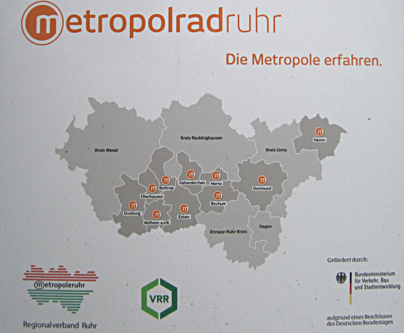 Metropolrad-Ruhr. Gesehen im Rheinelbepark Gelsenkirchen