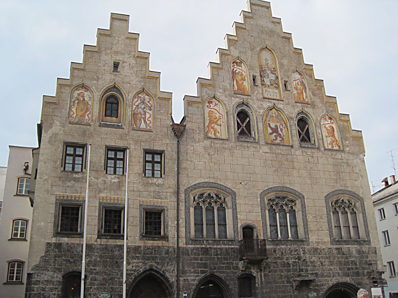 Das Rathaus in Wasserburg am Inn