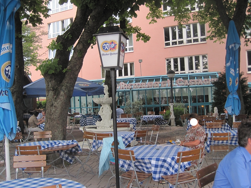 Il Castagno mit schönem Biergarten