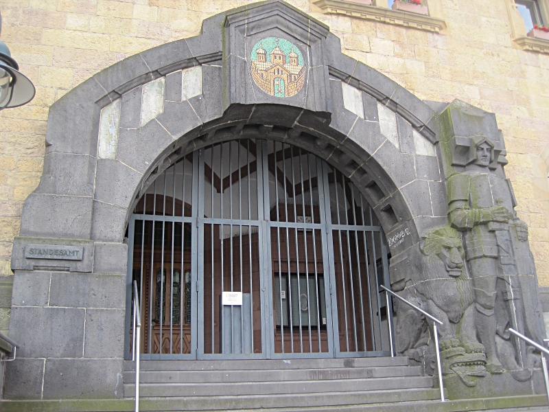 Rathaus Recklinghausen - Eingang zum Standesamt