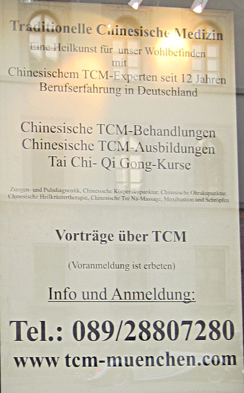 Bild 1 Zentrum f. traditionelle chinesische Medizin in München