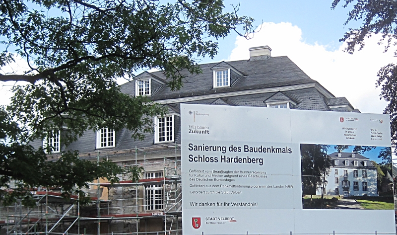 Schloss Hardenberg wir noch bis 2014 restauriert