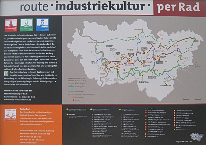 Route der Industriekultur per Fahrrad