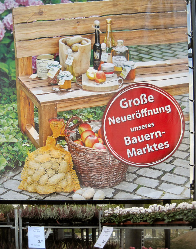 neuer Bauernmarkt im Gartencenter Augsburg