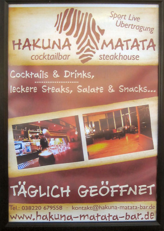 Bild 1 Cocktailbar Hakuna Matata in Wustrow