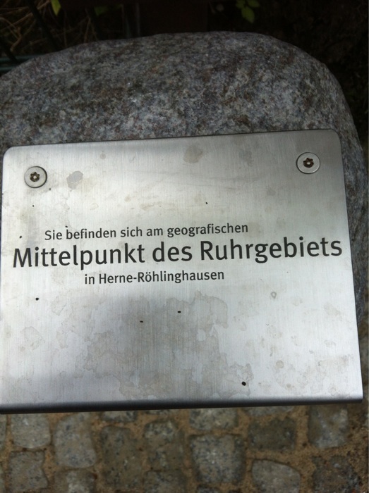 ich wusste ja schon immer, dass ich in der Mitte des Ruhrgebiets wohne, aber so mittig...