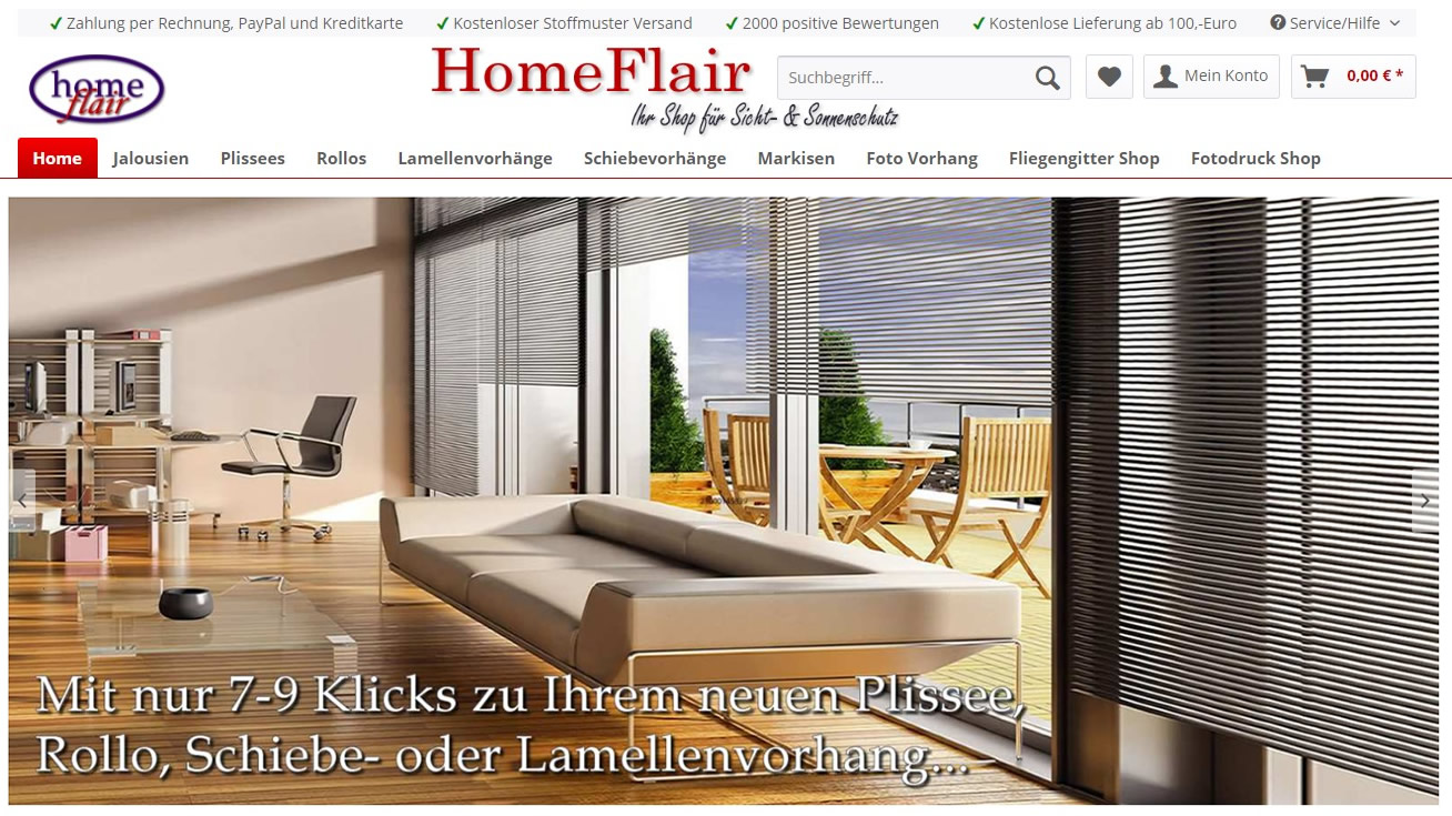 HomeFlair Online Shop