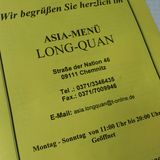 Asia-Menü Long-Quan in Chemnitz in Sachsen