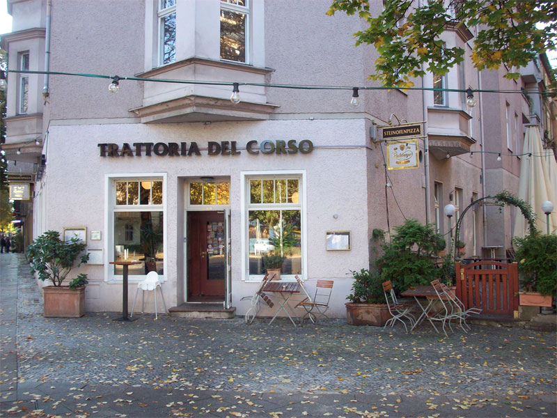 Ansicht der Ladenfront - Trattoria del Corso (10/2013)