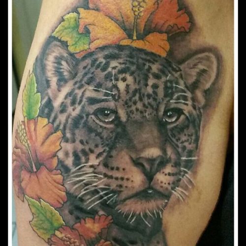 Leopard Color Tattoo