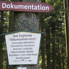 Wegweiser zum Dokumentationsmuseum
Obersalzberg