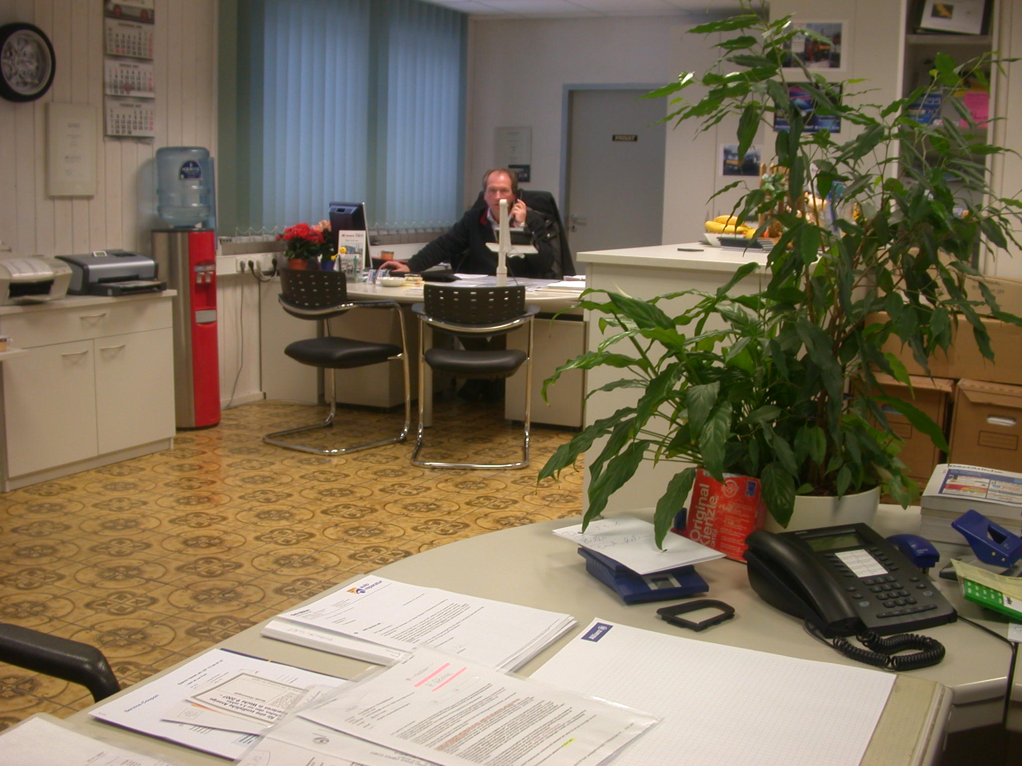 Büro und Kundenempfang von Firma Brenner in Bondorf