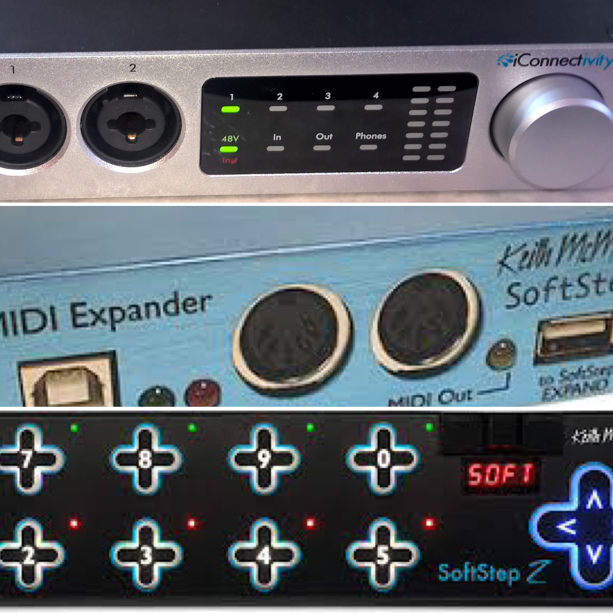 HDSmusic Zubehör: iConnect, MIDI Expander, KeitMCmillen-Pedal