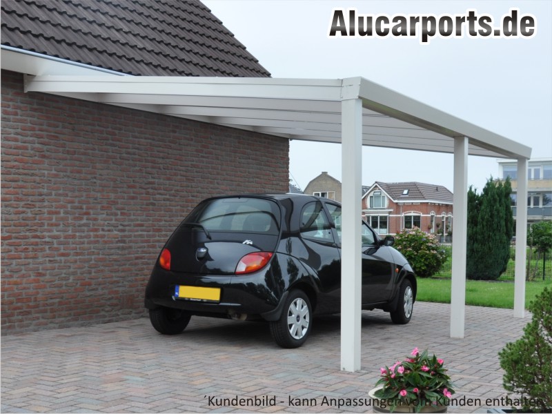 Anbaucarport aus Aluminium Typ G