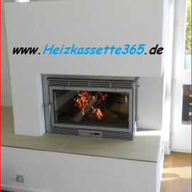 Heizeinsatz für offenen Kamin Edelstahl-Front