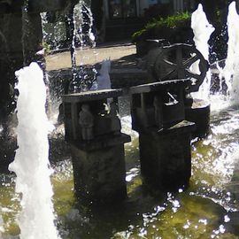 Wurstmarktbrunnen am Bahnhof in Bad Dürkheim