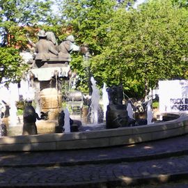 Wurstmarktbrunnen am Bahnhof in Bad Dürkheim